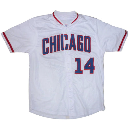 Ernie Banks Autographed Chicago Cubs (White #14) Jersey – PSADNA