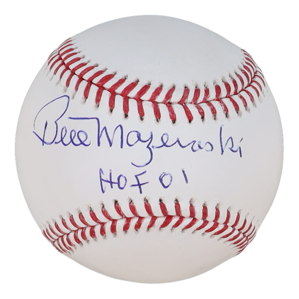 Bill Mazeroski Autographed MLB Baseball w/ Inscription