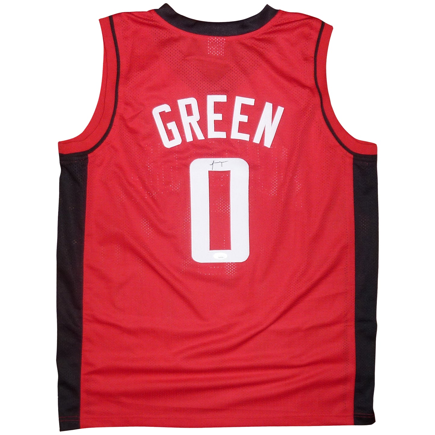 Jalen Green Autographed Houston (Red #0) Custom Basketball Jersey – JSA