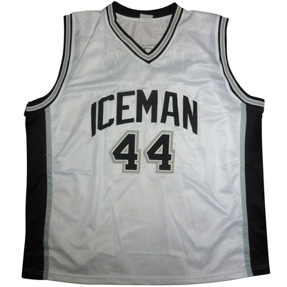 George Gervin Autographed San Antonio (White #44) “Ice Man” Custom Jersey – JSA