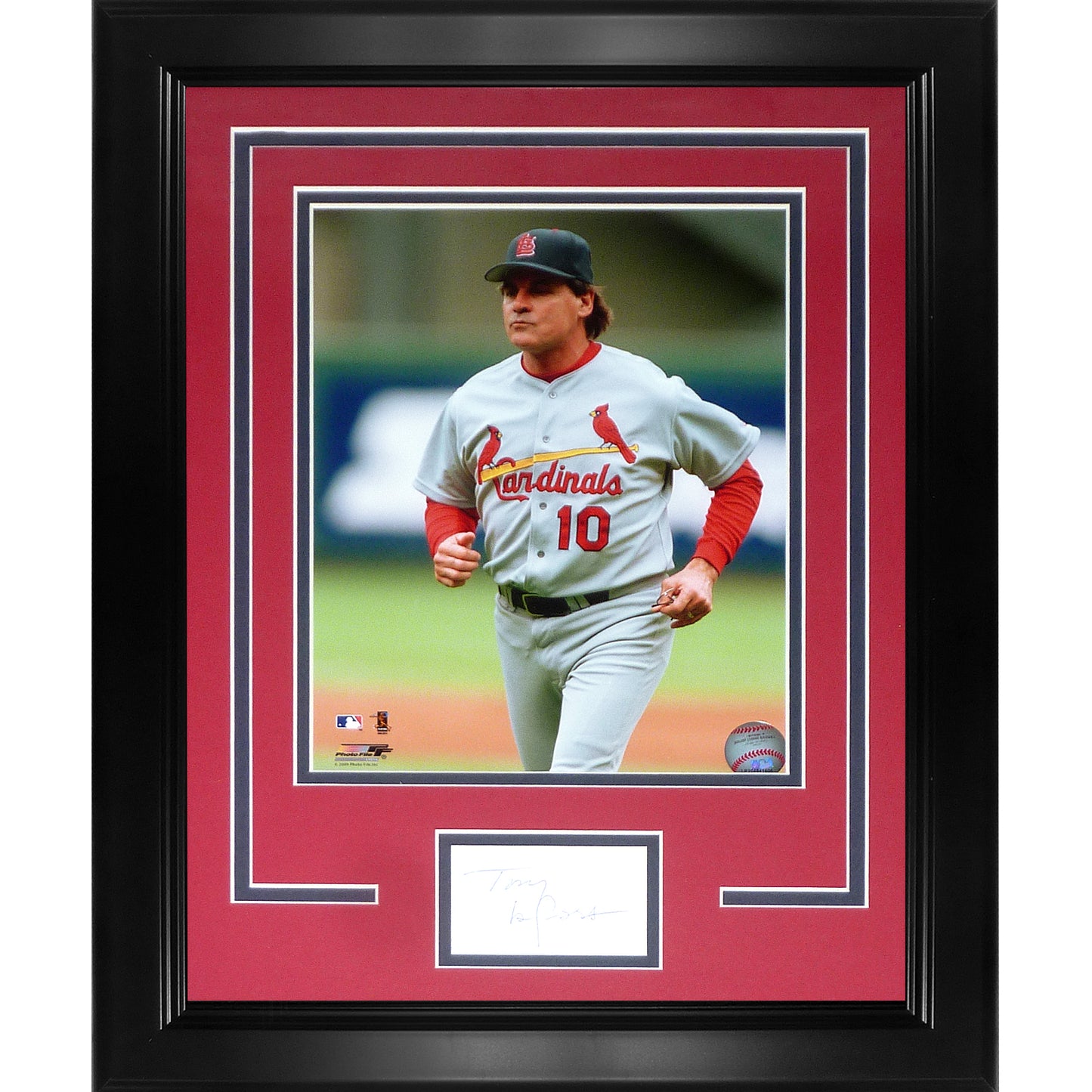 Tony LaRussa Autographed St. Louis Cardinals Signature Series Frame