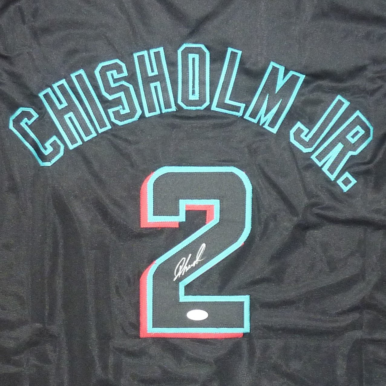 Jazz Chisholm Autographed Miami Marlins (Black #2) Custom Jersey - JSA