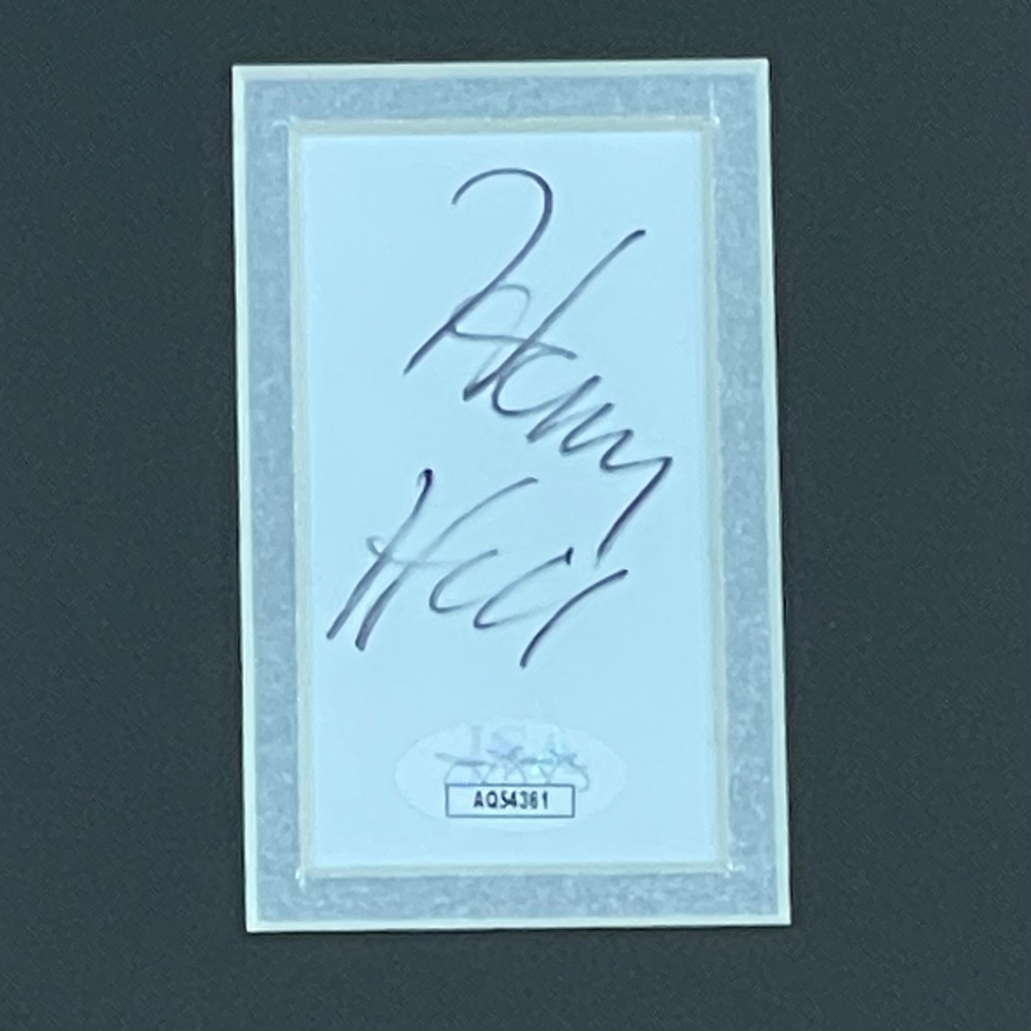 Henry Hill Autographed Deluxe Framed Goodfellas Movie Original Mobster Piece