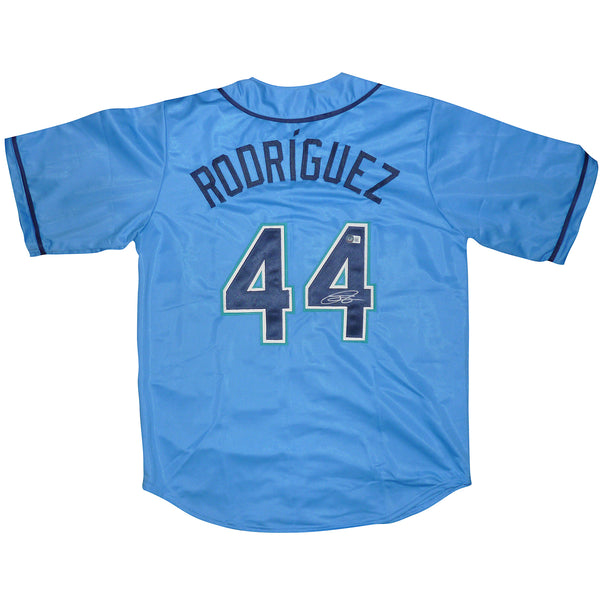Julio Rodriguez Autographed Seattle (Baby Blue #44) Jersey - BAS