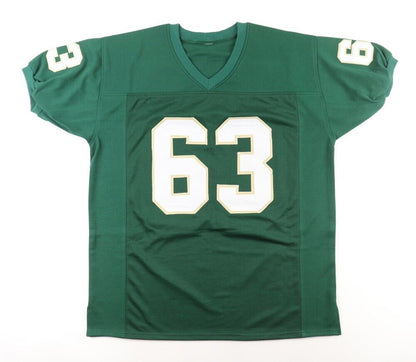 Mike Singletary Autographed Baylor Bears (Green #63) Jersey - JSA