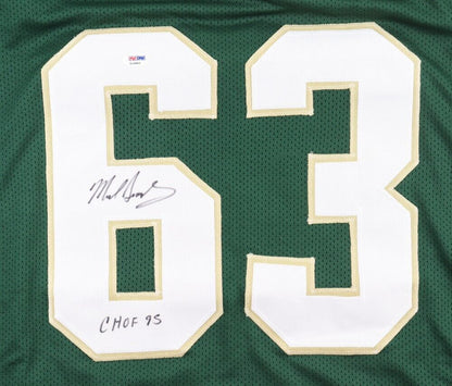 Mike Singletary Autographed Baylor Bears (Green #63) Jersey - JSA