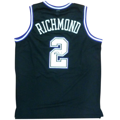 Mitch Richmond Autographed Sacramento (Black #2) Custom Jersey - Beckett