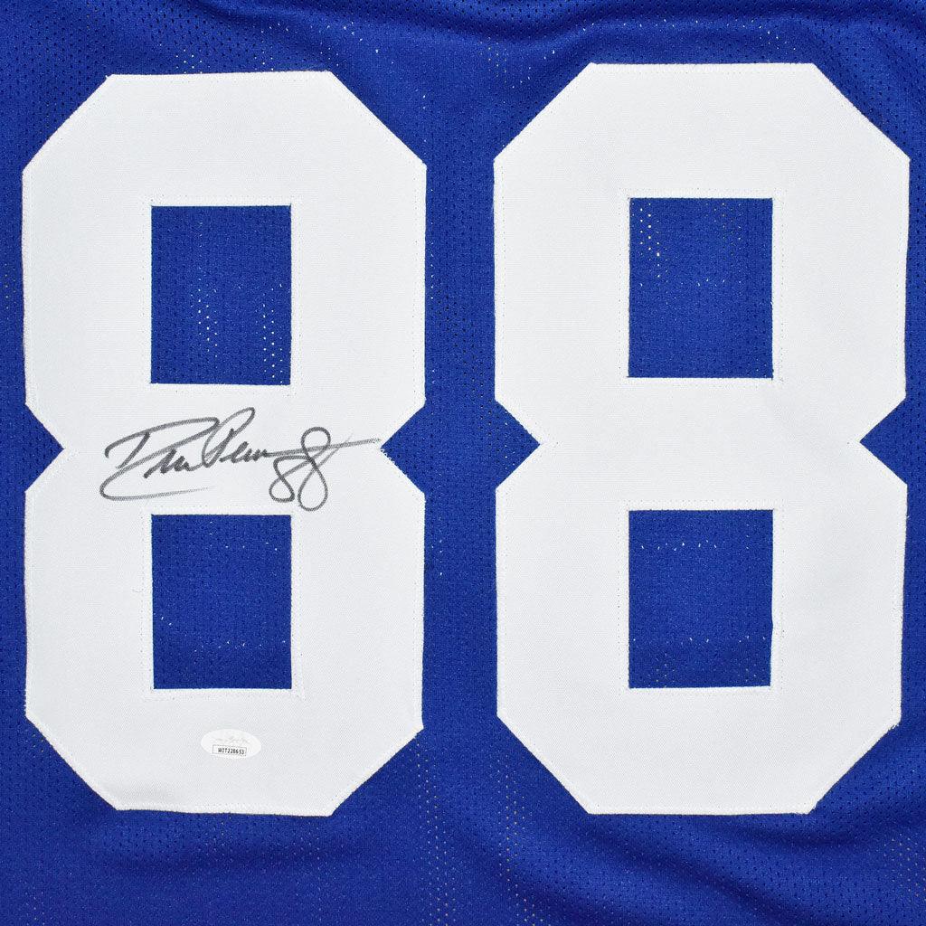 Drew Pearson Autographed Dallas (Blue #88) Custom Jersey - BAS