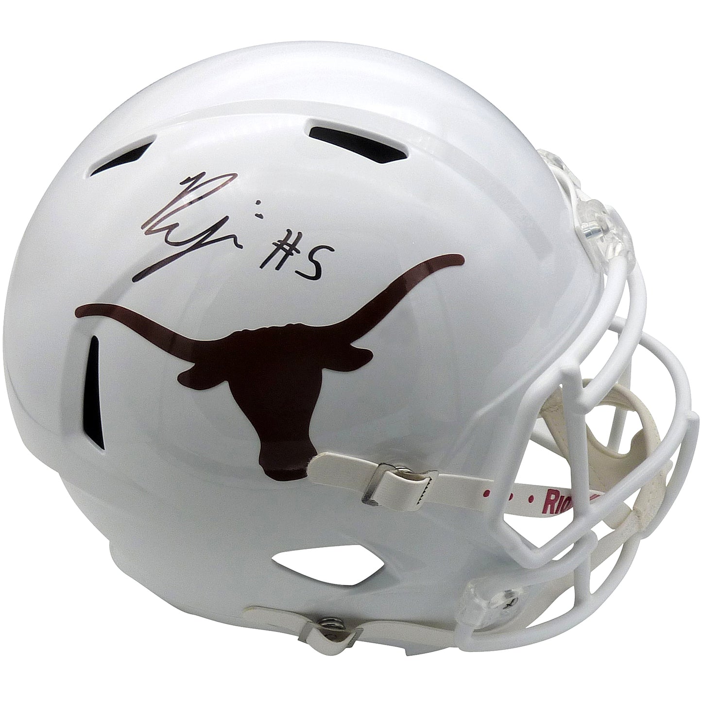 Bijan Robinson Autographed Texas Longhorns Deluxe Full-Size Replica Helmet - Beckett