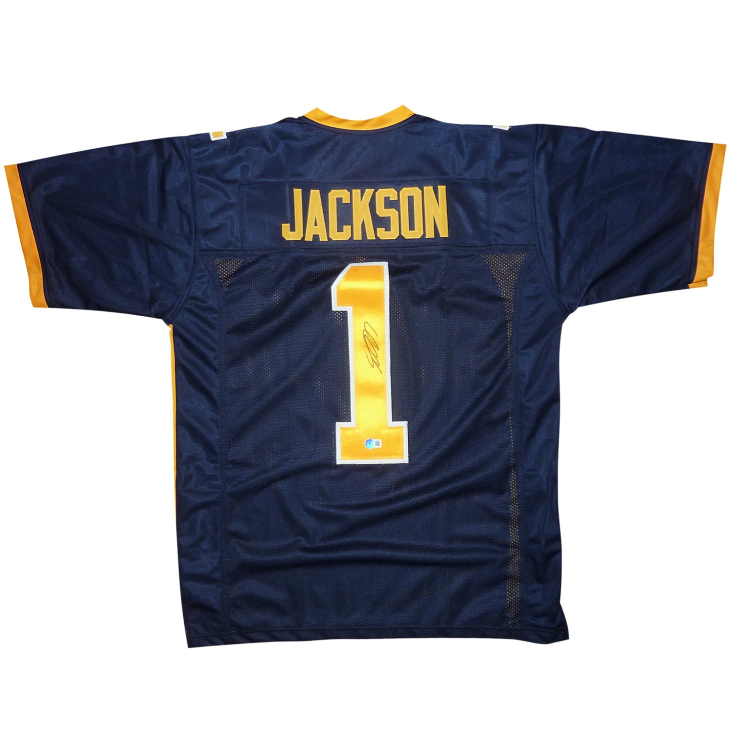 Desean Jackson Autographed California Cal Bears (Blue #1) Custom Jersey – Beckett