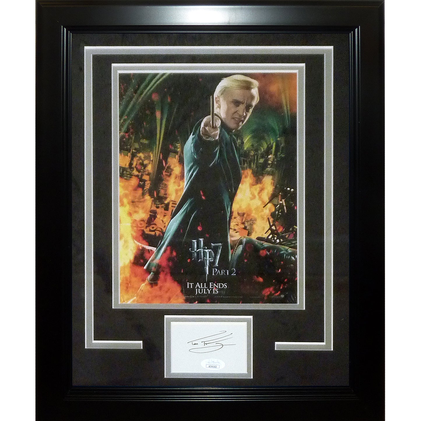 Tom Felton Autographed Harry Potter “Draco Malfoy” Signature Series Frame – JSA