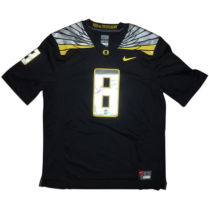 Marcus Mariota Autographed Oregon Ducks (Black #8) Nike Jersey - MM