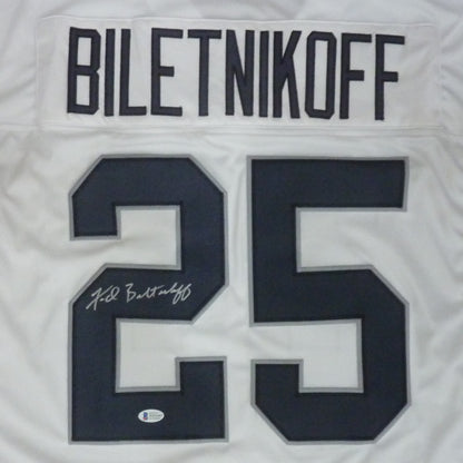 Fred Biletnikoff Autographed Oakland (White #25) Custom Jersey - Beckett