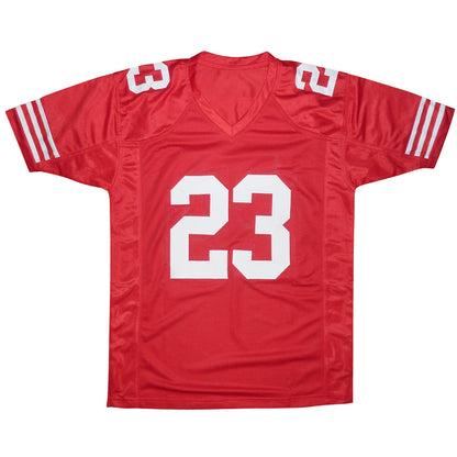 Christian McCaffrey Autographed San Francisco (Red #23) Custom Jersey Beckett