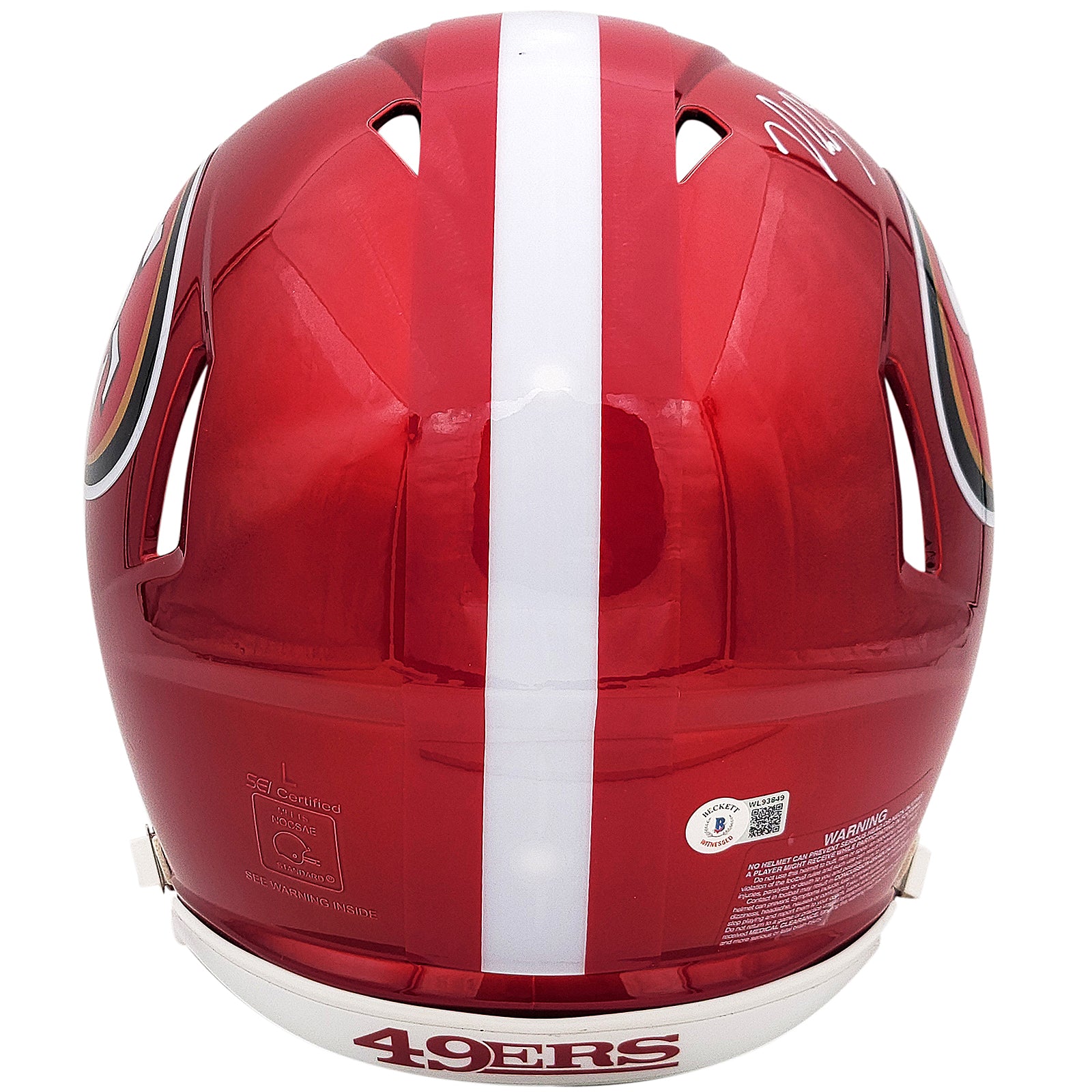 Nick Bosa Autographed San Francisco 49ers (FLASH Alternate) Deluxe Full-Size Replica Helmet Nick Bosa Autographed San Francisco 49ers (FLASH Alternate) Deluxe Full-Size Replica Helmet
