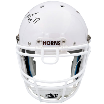 Earl Campbell Autographed Texas Longhorns Schutt Deluxe Full-Size Replica Helmet w/ HT 77 - JSA