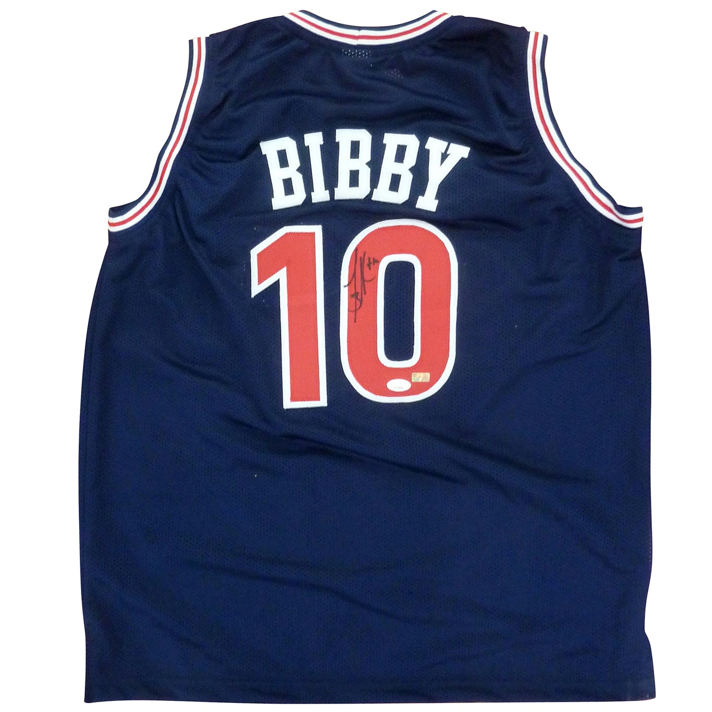 Mike Bibby Autographed Arizona Wildcats (Blue #10) Custom Jersey - JSA