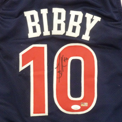 Mike Bibby Autographed Arizona Wildcats (Blue #10) Custom Jersey - JSA