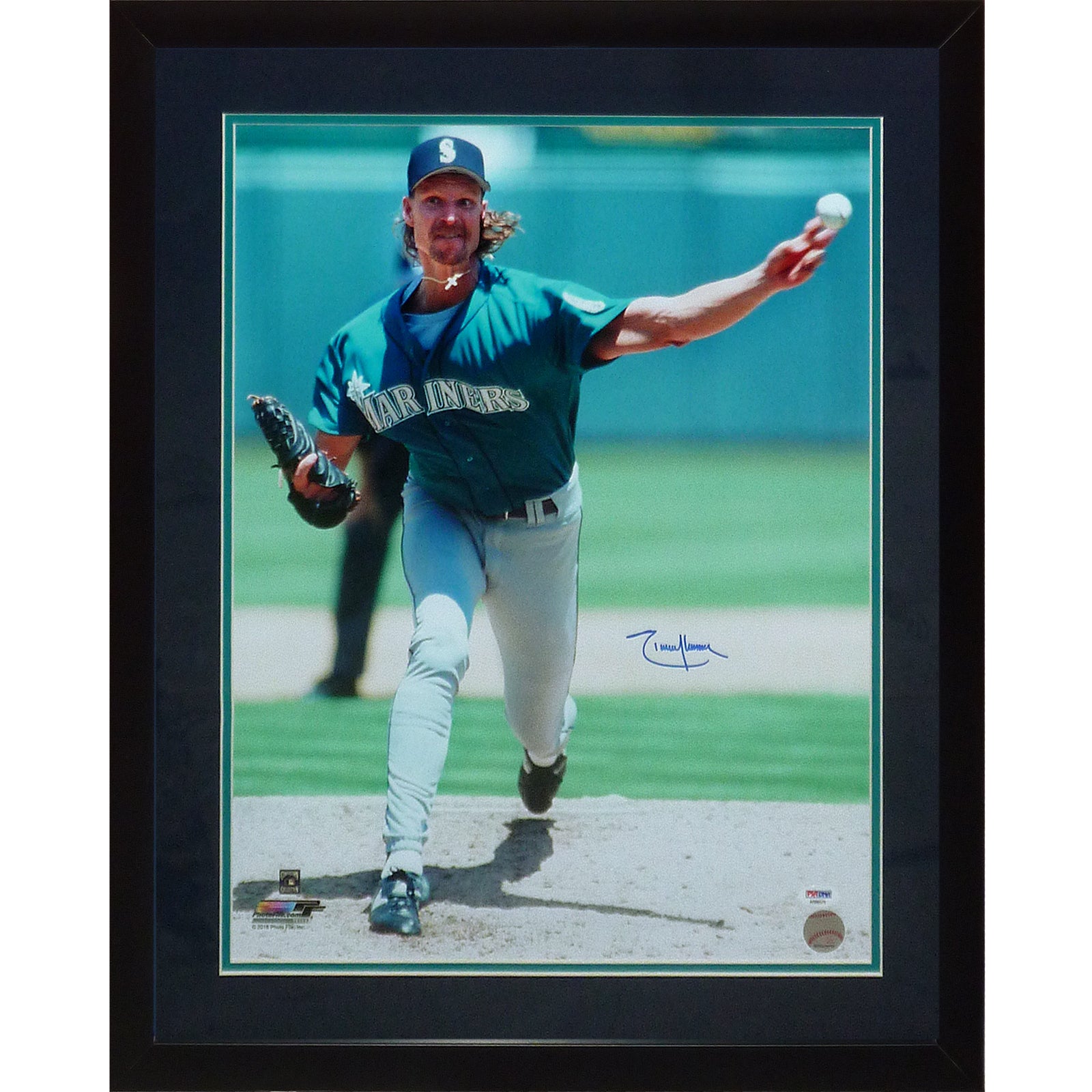Randy Johnson Autographed Seattle Mariners Deluxe Framed 16x20 Photo - PSADNA