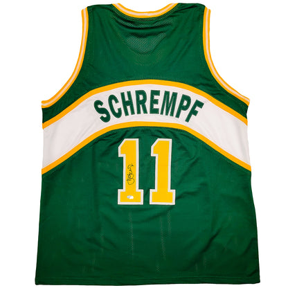 Detlef Schrempf Autographed Seattle (Green #11) Jersey – MCS