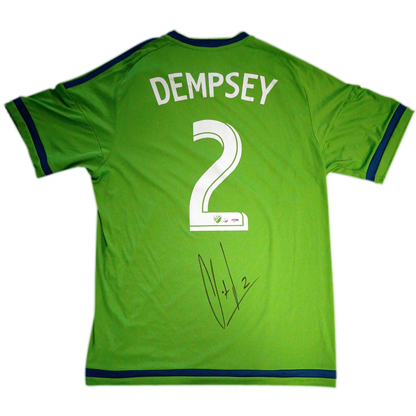 Clint Dempsey Autographed Seattle Sounders (Green #2) Adidas Soccer Jersey - PSADNA