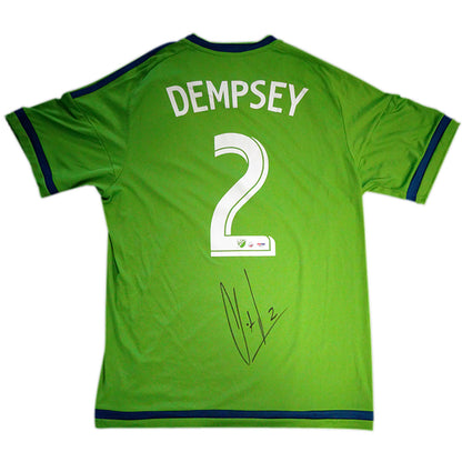 Clint Dempsey Autographed Seattle Sounders (Green #2) Adidas Soccer Jersey - PSADNA