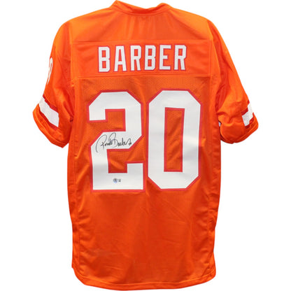 Ronde Barber Autographed Tampa Bay (Creamsicle Throwback #20) Custom Jersey w/ HOF 23 - Beckett