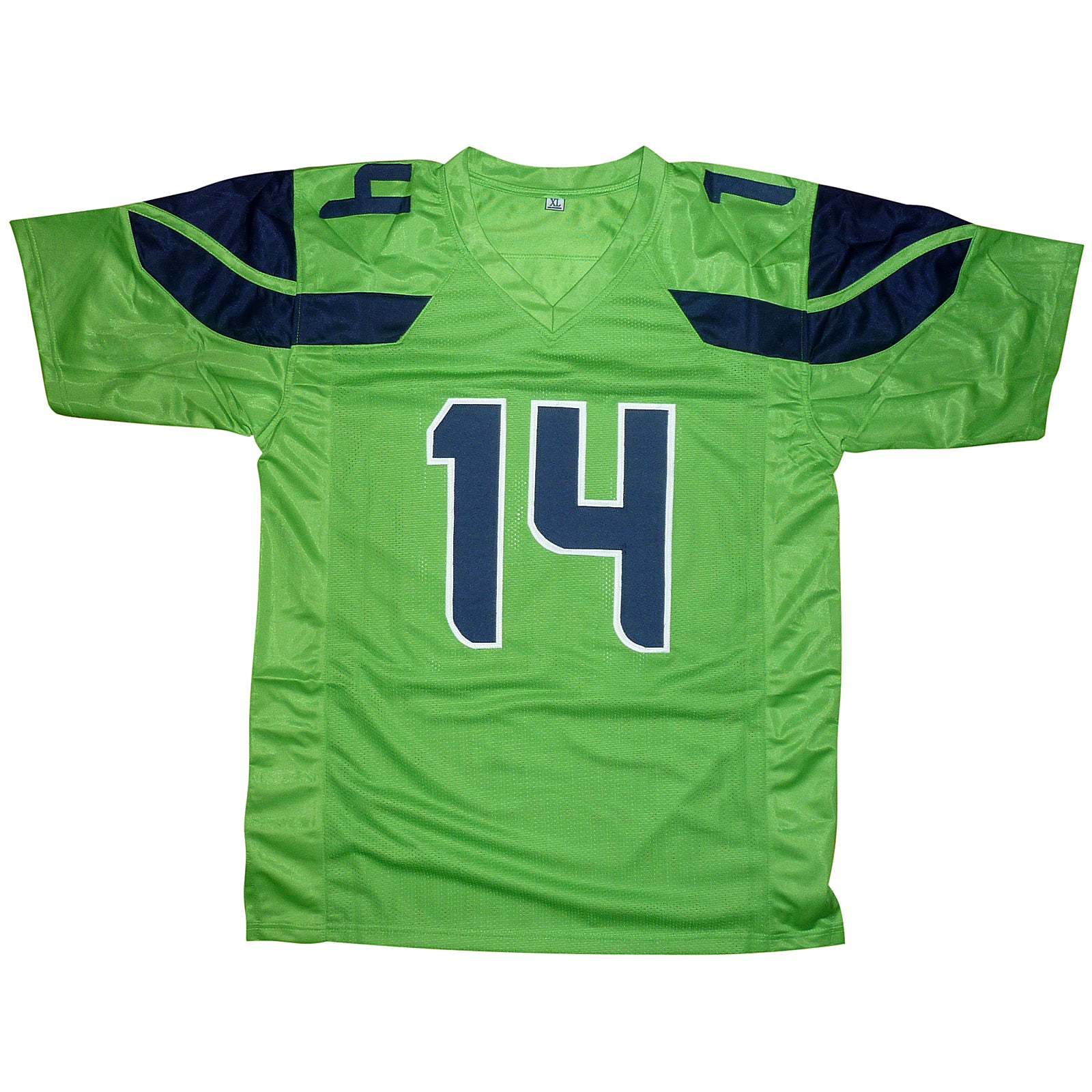 D.K. Metcalf Autographed Seattle (Neon Green #14) Custom Jersey