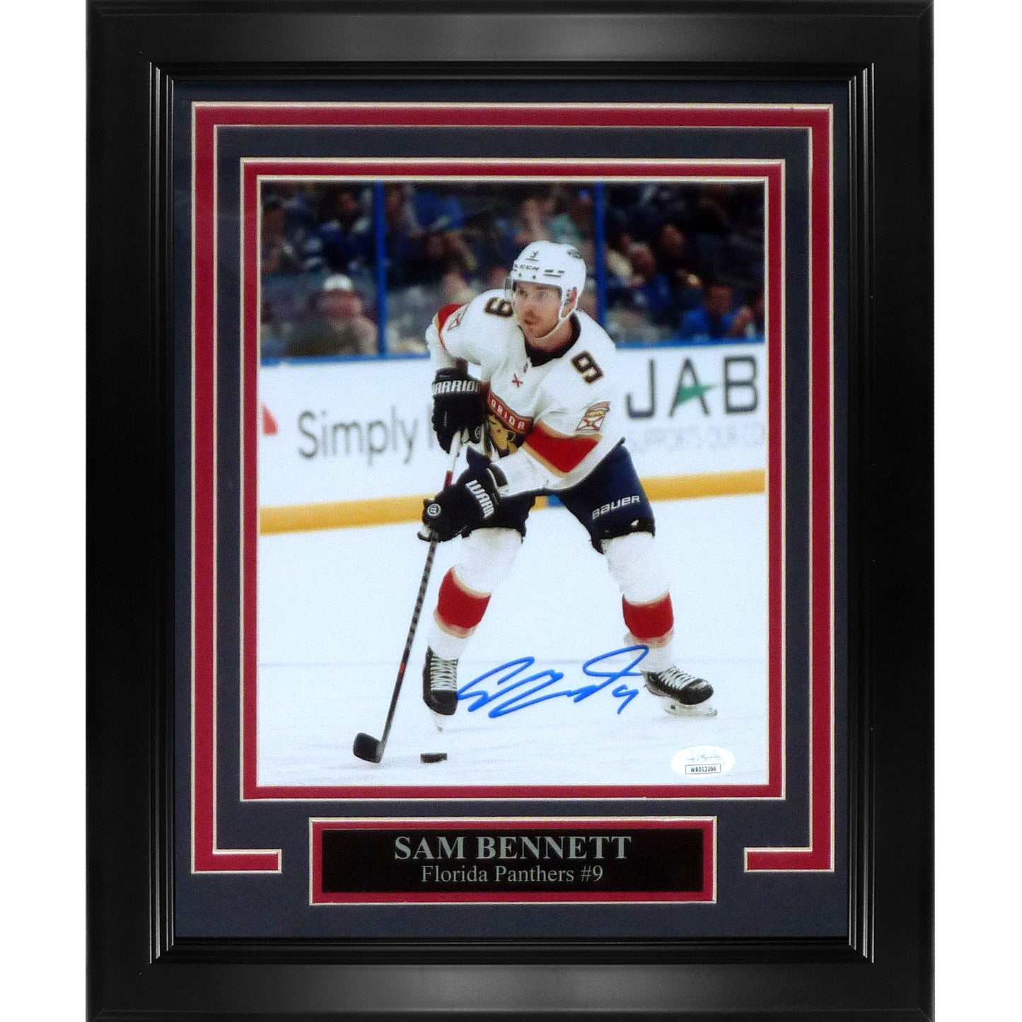 Sam Bennett Autographed Florida Panthers Deluxe Framed 8x10 Photo