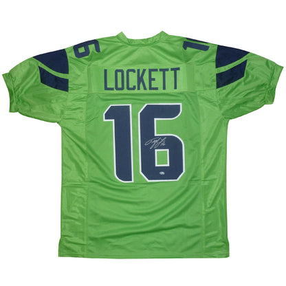 Tyler Lockett Autographed Seattle (Green #16) Custom Jersey - MCS