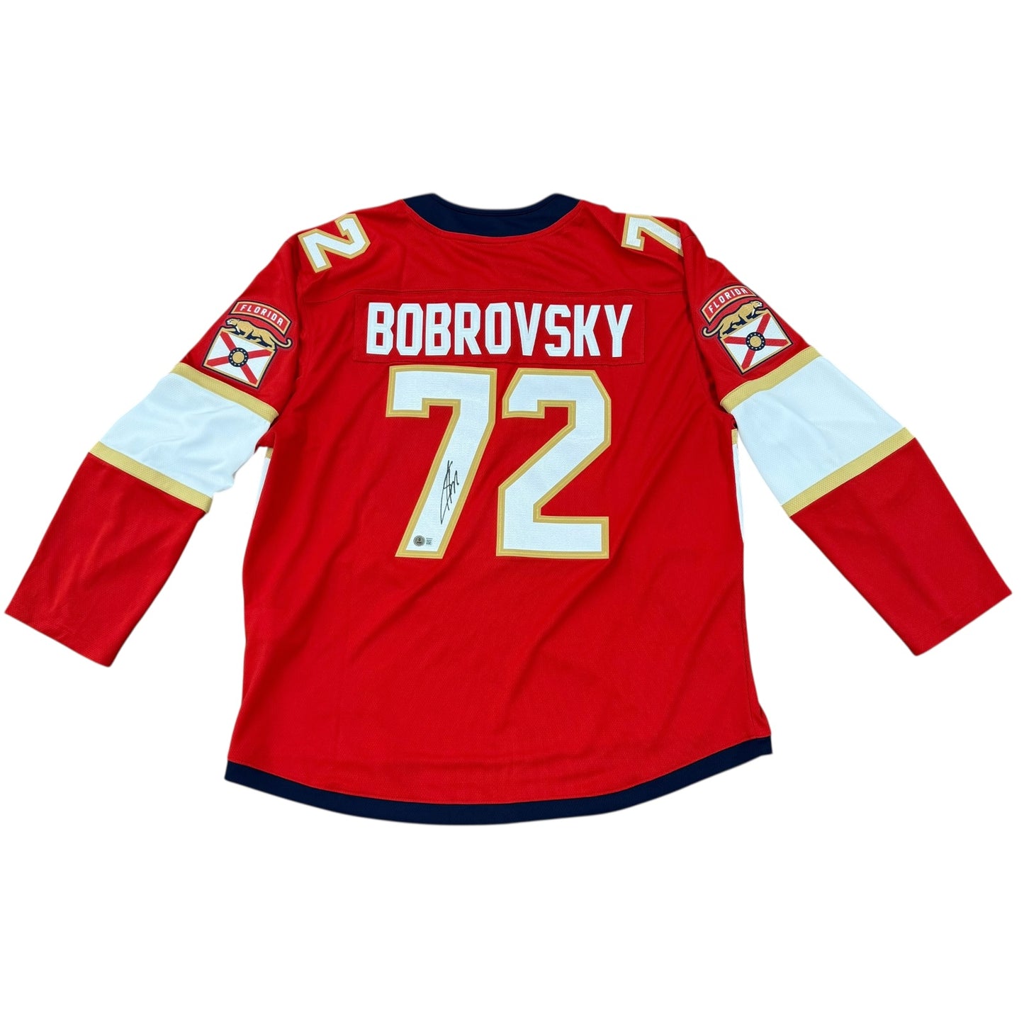 Sergei Bobrovsky Autographed Florida Panthers (Red #72) Breakaway Hockey Jersey - Beckett