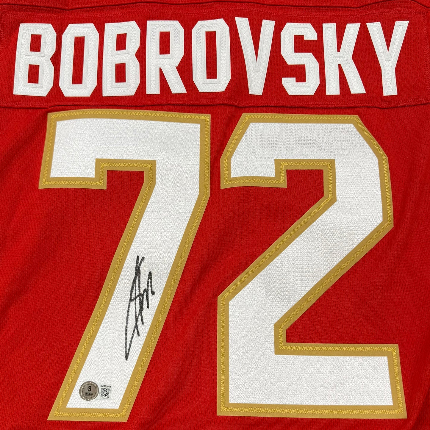 Sergei Bobrovsky Autographed Florida Panthers (Red #72) Breakaway Hockey Jersey - Beckett