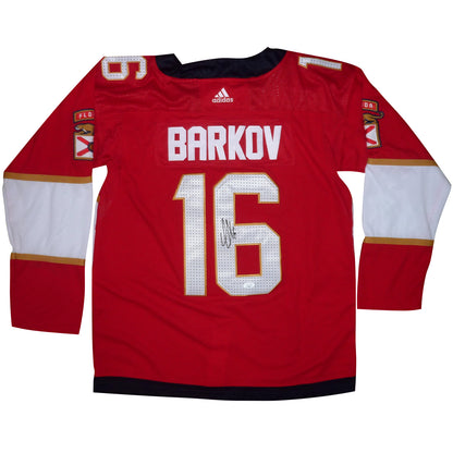 Aleksander Barkov Autographed Florida Panthers (Red #16) Adidas Hockey Jersey  JSA