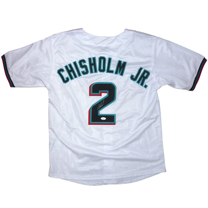 Jazz Chisholm Autographed Miami Marlins (White #2) Custom Jersey - JSA