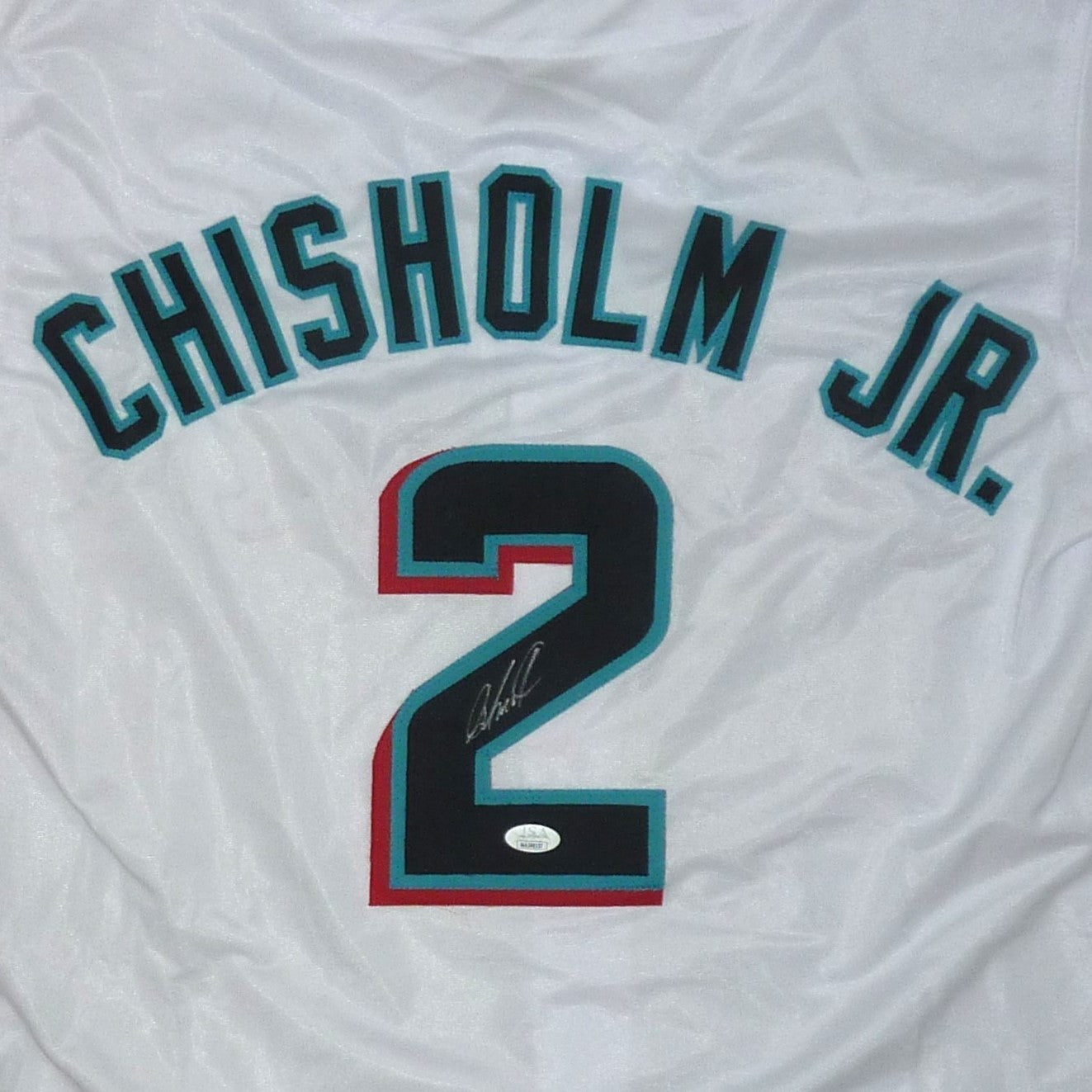 Jazz Chisholm Autographed Miami Marlins (White #2) Custom Jersey - JSA