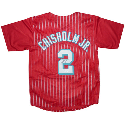 Jazz Chisholm Autographed Miami Marlins (Cuban City Connect Red #2) Custom Jersey - JSA