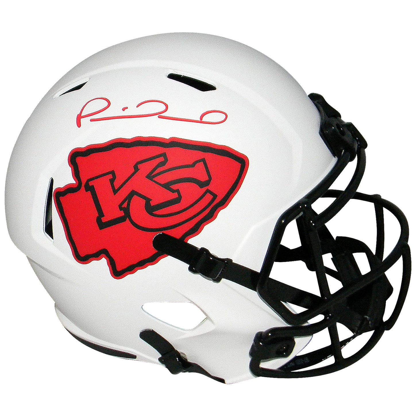 Patrick Mahomes Autographed Kansas City Chiefs (LUNAR ECLIPSE Alternate) Deluxe Full-Size Replica Helmet - JSA