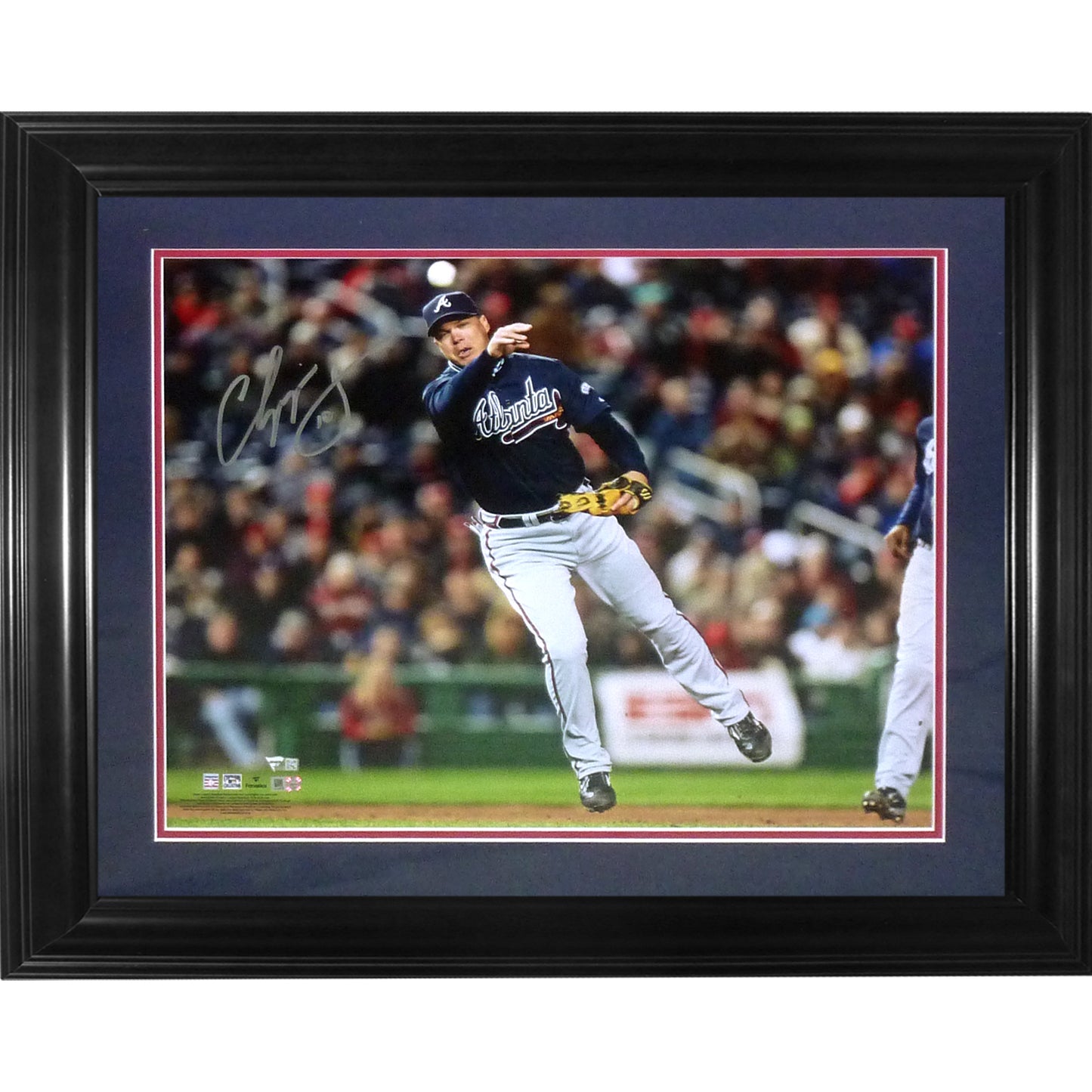 Chipper Jones Autographed Atlanta Braves Deluxe Framed 16x20 Photo - JSA