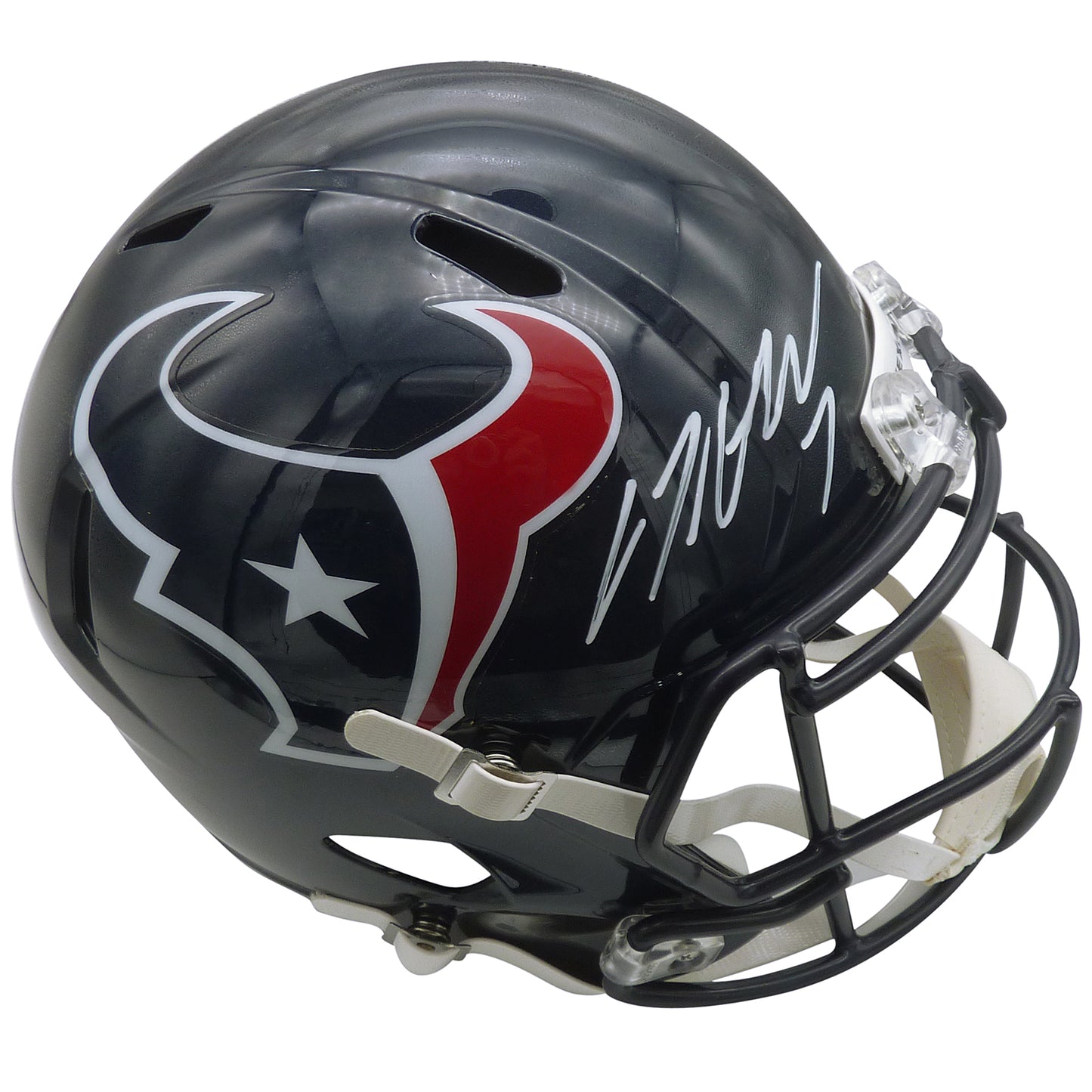 C.J. Stroud Autographed Houston Texans Deluxe Full-Size Replica Helmet Fanatics