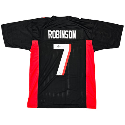 Bijan Robinson Autographed Atlanta (Black #7) Jersey - BAS Witness