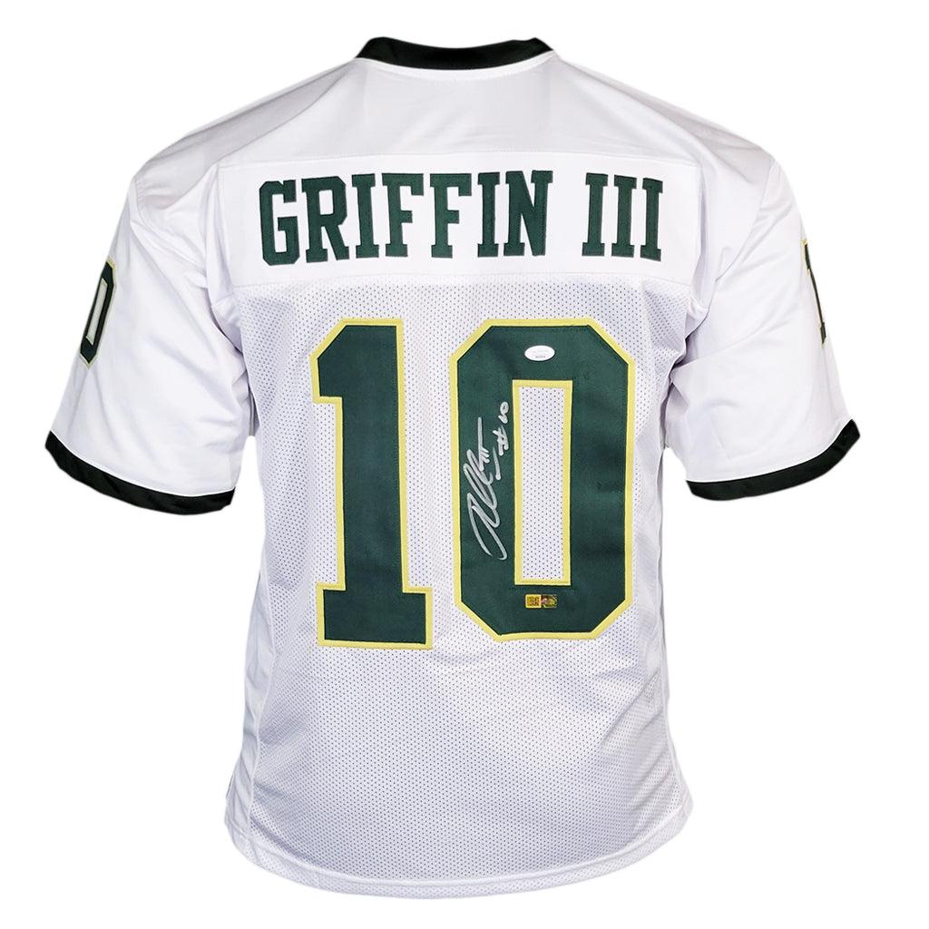 Robert Griffin III Autographed Baylor Bears (White #10) Custom Jersey - JSA