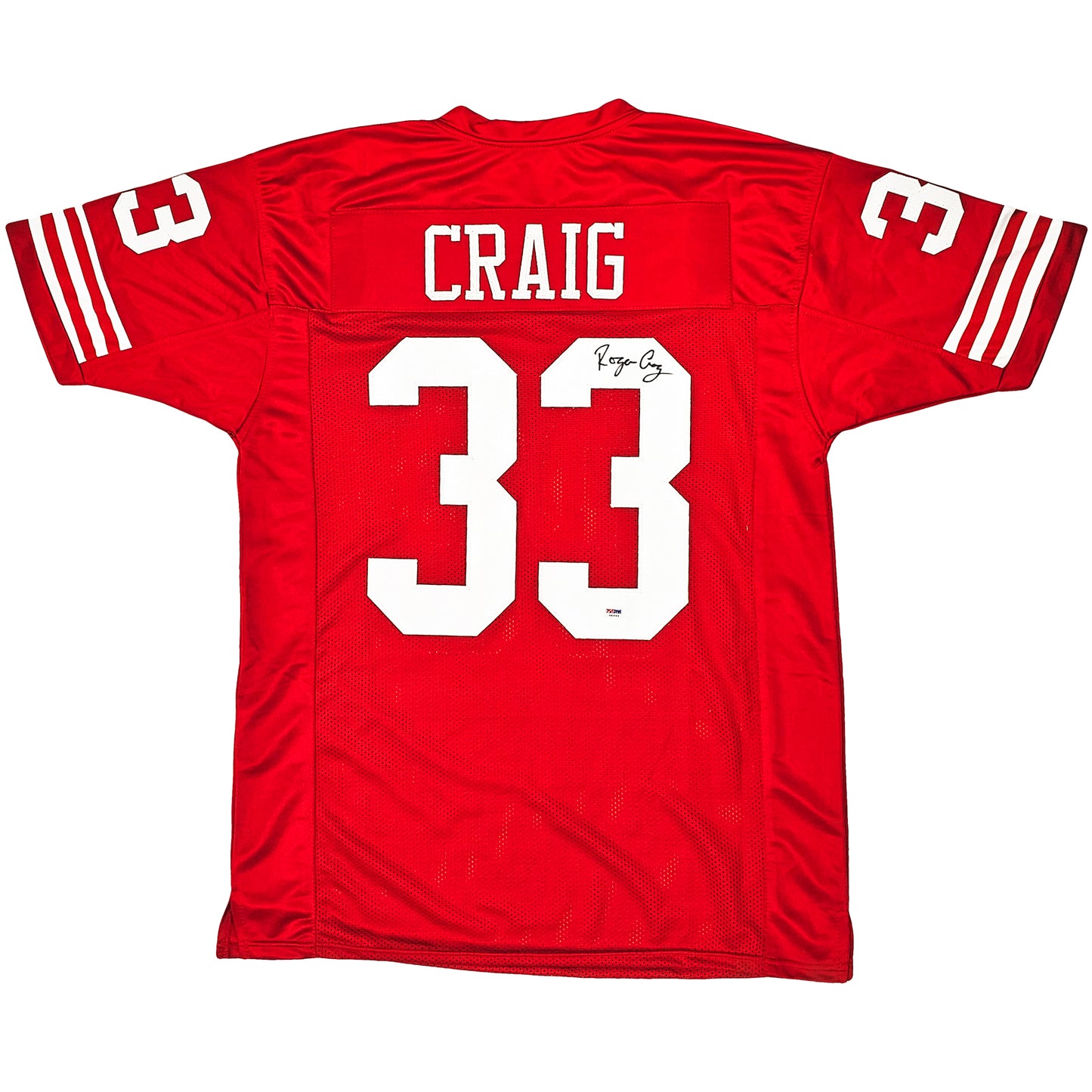Roger Craig Autographed San Francisco (Red #33) Custom Jersey PSA