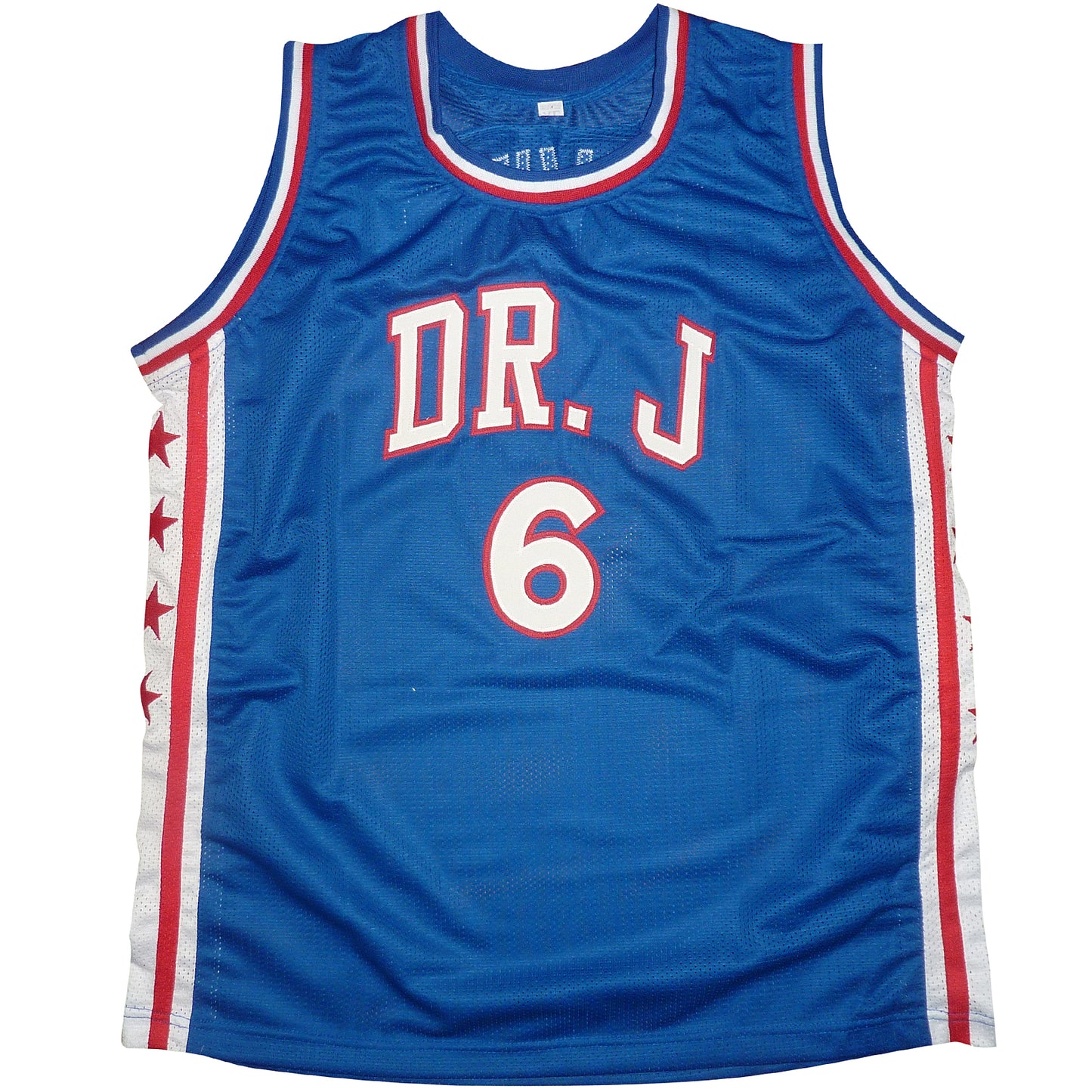 Julius Dr J. Erving Autographed Philadelphia (Blue #6) Custom Basketball Jersey - JSA