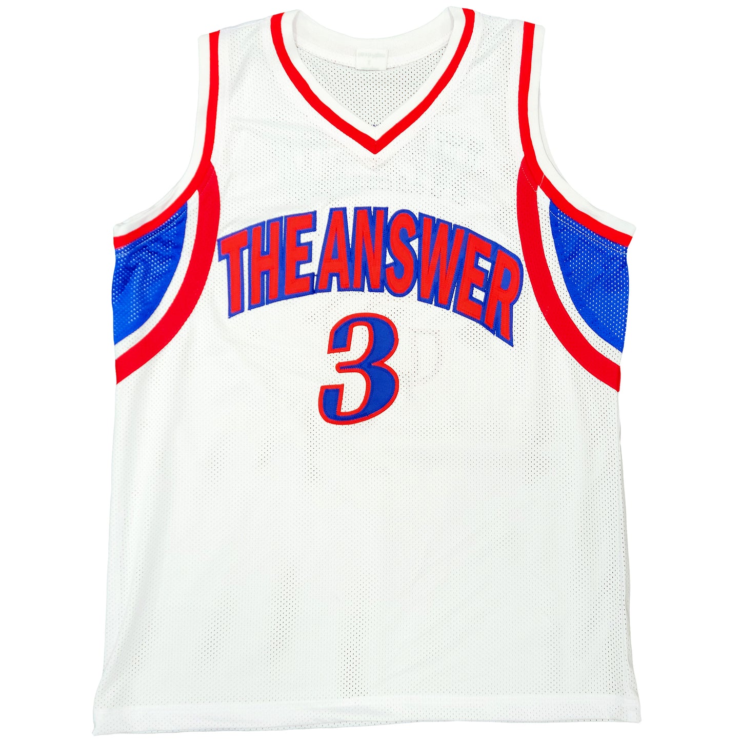 Allen Iverson Autographed Philadelphia (White #3) Custom Basketball Jersey - JSA