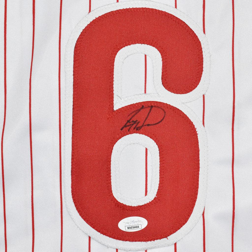 Ryan Howard Autographed Philadelphia (White #6) Custom Baseball Jersey - JSA