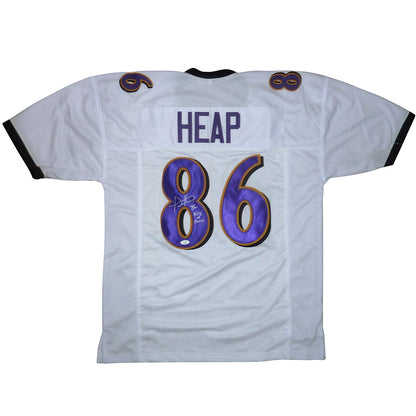 Todd Heap Autographed Baltimore (White #86) Custom Jersey w/ Ring of Honor