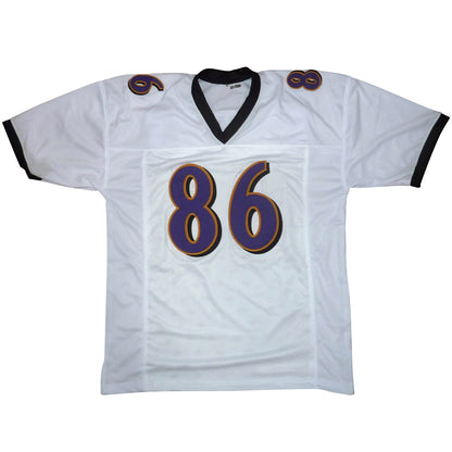 Todd Heap Autographed Baltimore (White #86) Custom Jersey w/ Ring of Honor