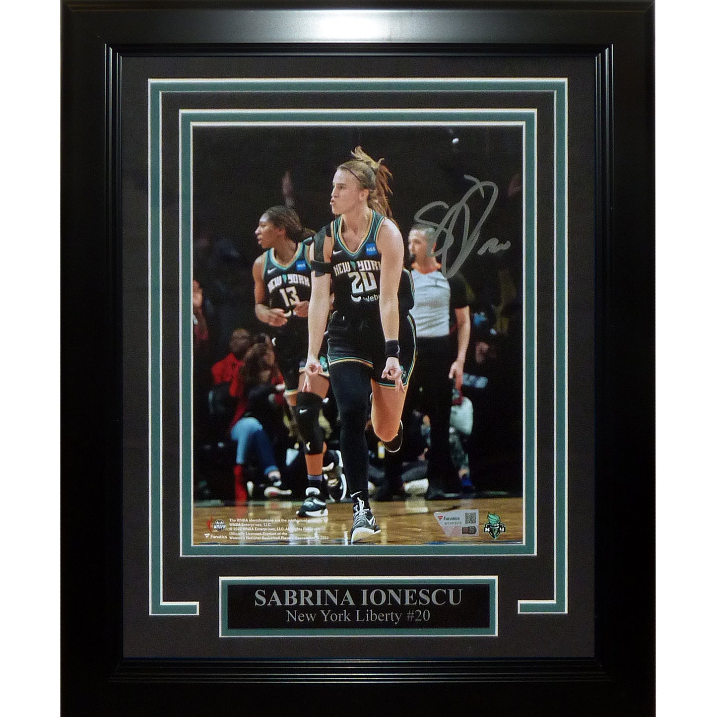 Sabrina Ionescu Autographed New York Liberty Deluxe Framed 8x10 Photo - Fanatics