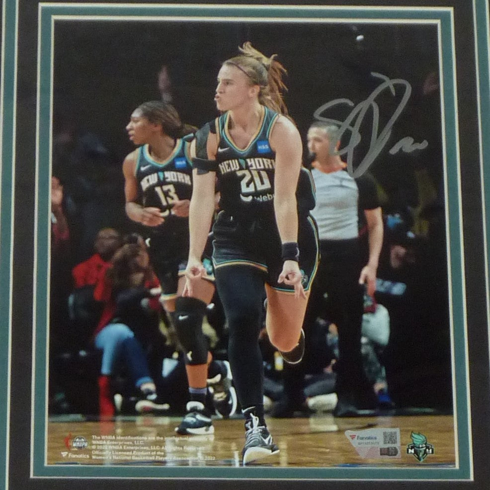 Sabrina Ionescu Autographed New York Liberty Deluxe Framed 8x10 Photo - Fanatics