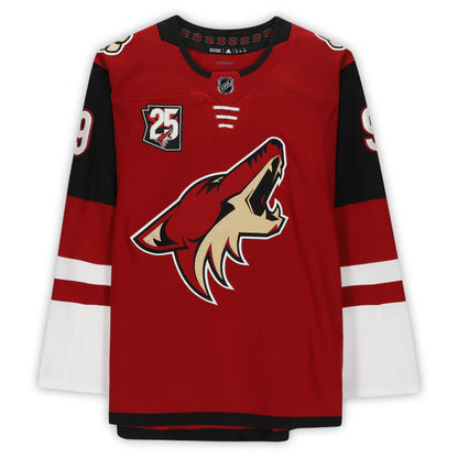 Clayton Keller Autographed Arizona Coyotes (Red #9) Adidas Hockey